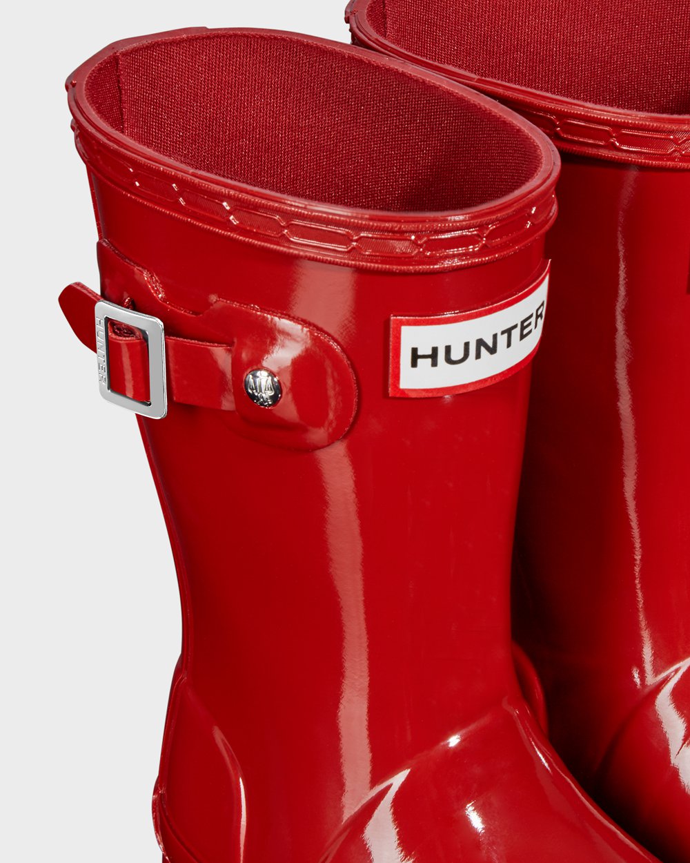 Botas de Lluvia Hunter Niños - Original Little Gloss - Rojos - LCBOGSI-06